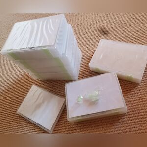 Bundle of empty disc cases